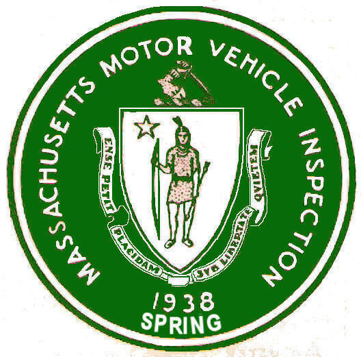 (image for) 1938 Massachusetts Spring Inspection sticker